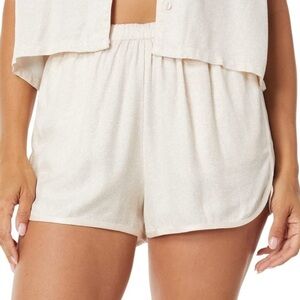 NWT Volcom Static Bloom Pull On Shorts Cream